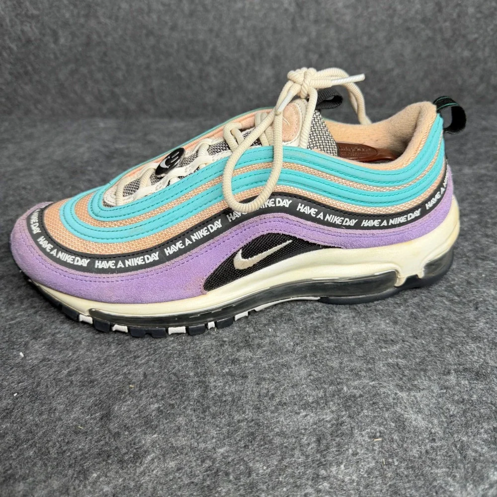 Nike Air Max 97 Have A Nike Day Space Purple Aqua BQ9130-500 Mens Size 8